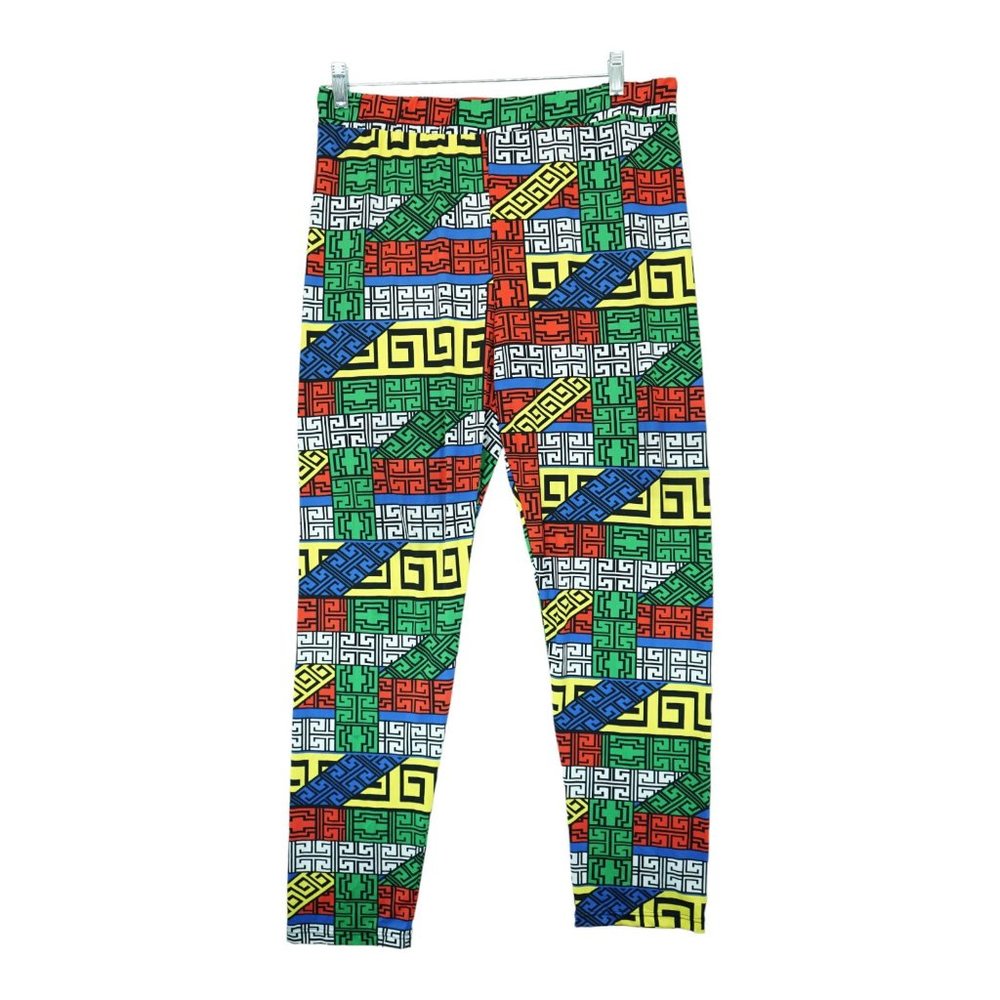 Double Heart Multi Greek Key Pants Size 2X